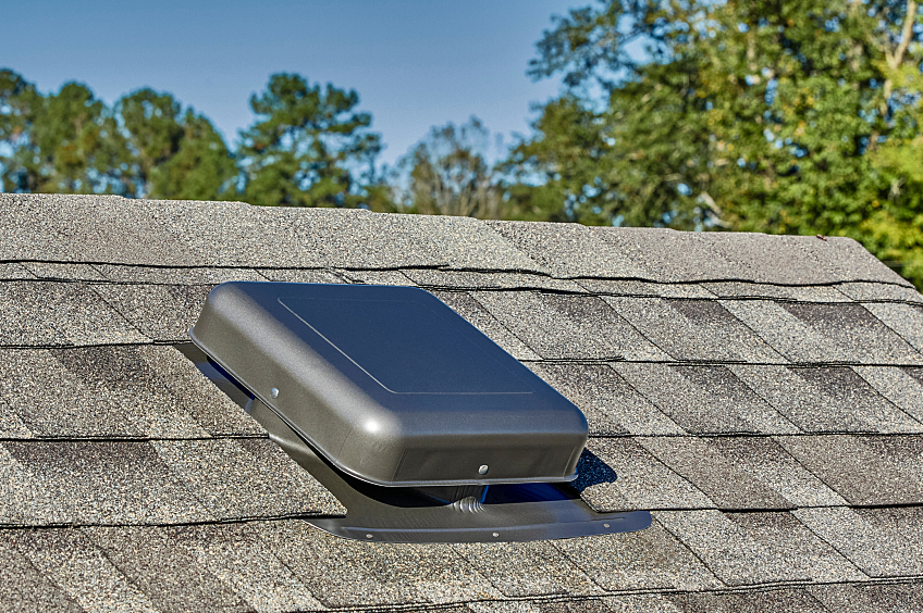 Ventilation shingled